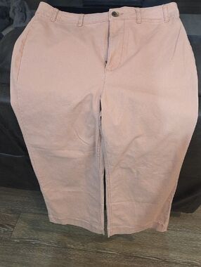 Old Navy Wide-Leg Peach Cotton Pants